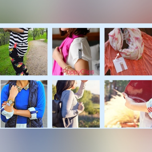 2 🤎 Tan 🎀 bow fit clips by poppy clips - Picture 5 of 5